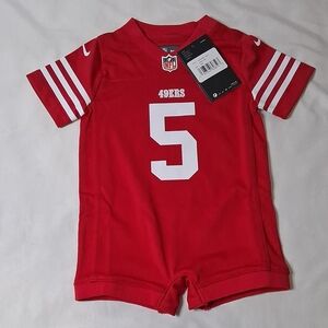 Nike Kids Red San Francisco 49ers #5 Football Romper